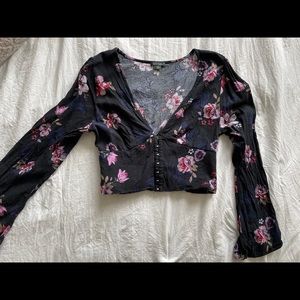 Floral corset style top